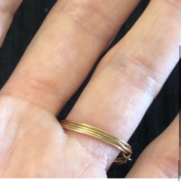 Erin Gallagher Tigers Eye Gold Tone Metal Chain Detail Jewelry Set - Picture 10 of 12